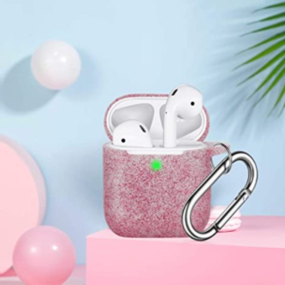 AirPods Case Cover with Keychain - Bling red/blue - Picture 4 of 14